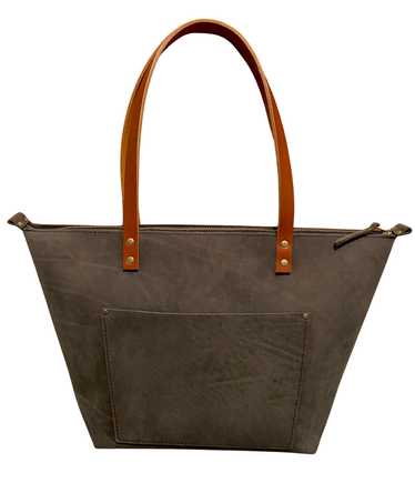 Portland Leather Groupie Grey Large Zip Tote