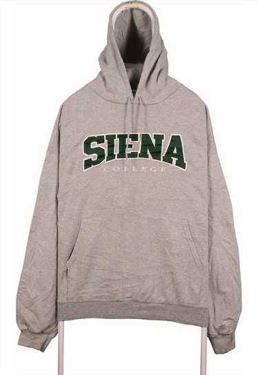 Siena 90's Siena College Spellout Logo Baggy Hoodi