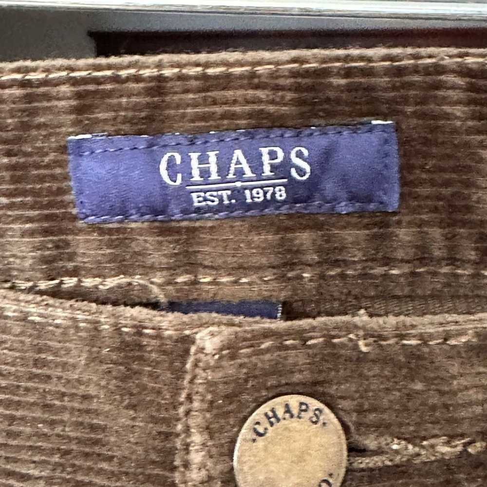 Chaps Chaps Dark Green Corduroy Mid Rise Straight… - image 4