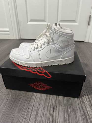 Jordan Brand × Nike Jordan 1 mid triple white 2020