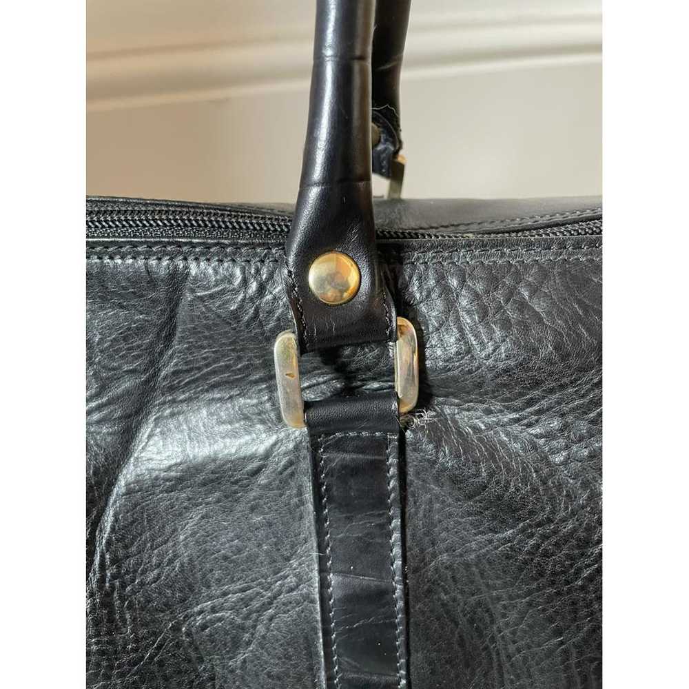 Non Signé / Unsigned Leather handbag - image 4