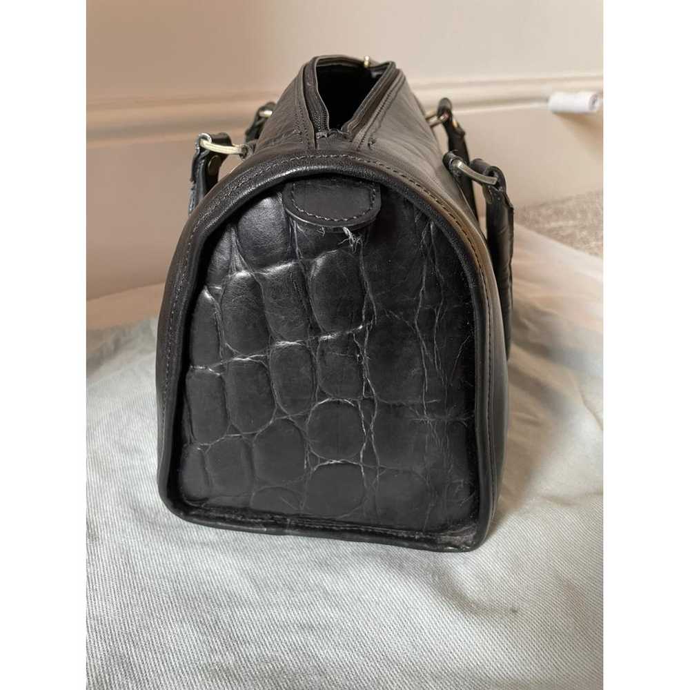 Non Signé / Unsigned Leather handbag - image 8