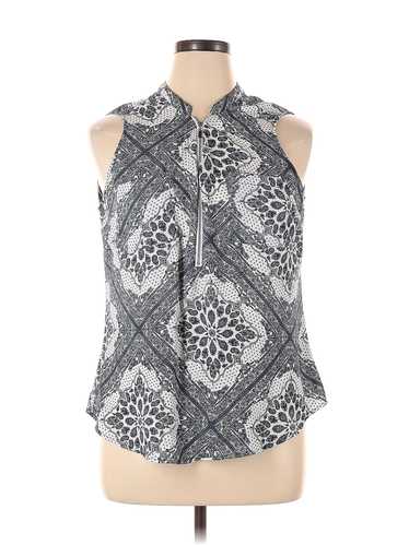 Soho Women Gray Sleeveless Blouse XL