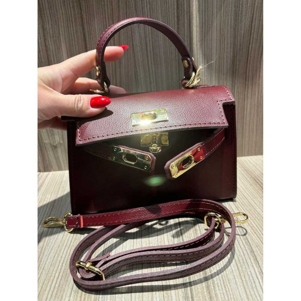 Non Signé / Unsigned Leather handbag - image 5