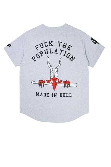 Fuck The Population FTP Fuck Baseball Jersey Grey