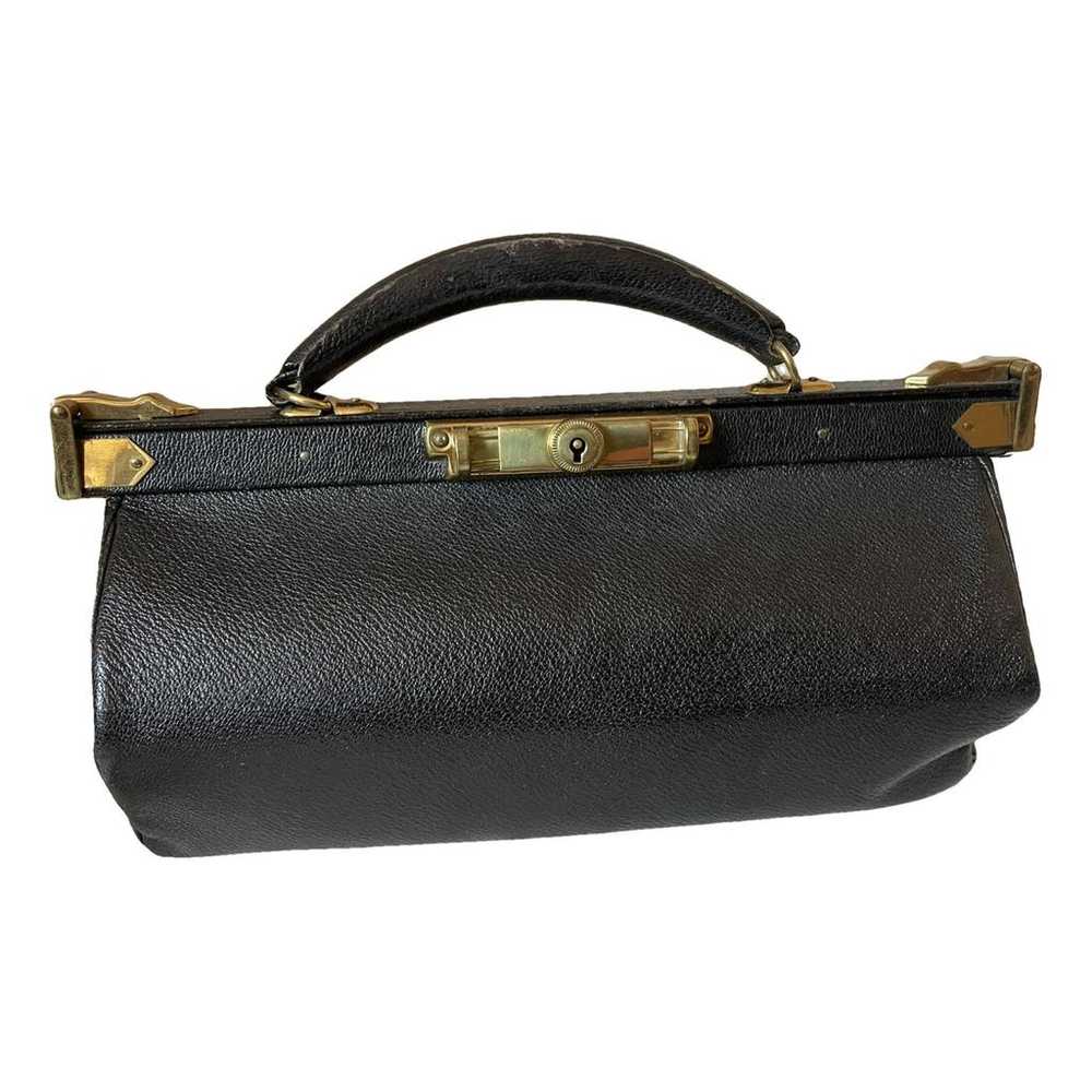 Non Signé / Unsigned Leather handbag - image 1