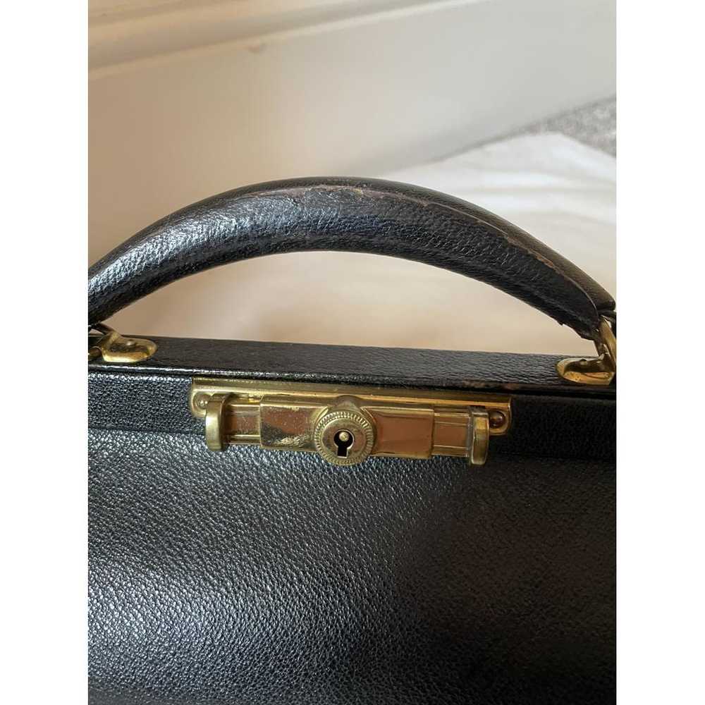 Non Signé / Unsigned Leather handbag - image 4