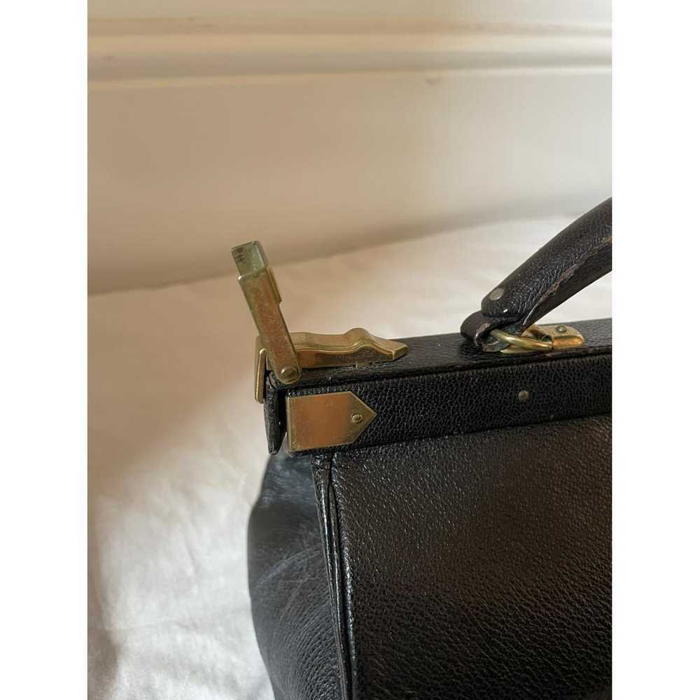 Non Signé / Unsigned Leather handbag - image 7