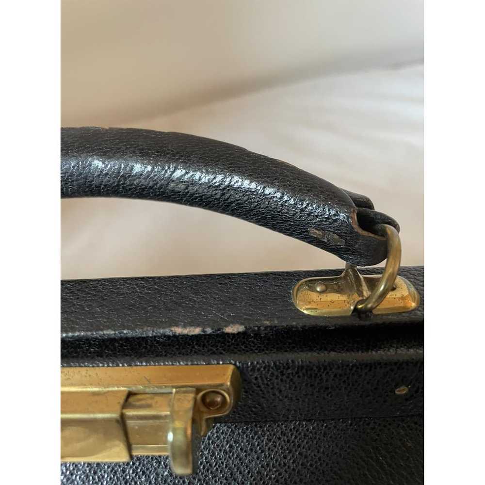 Non Signé / Unsigned Leather handbag - image 9