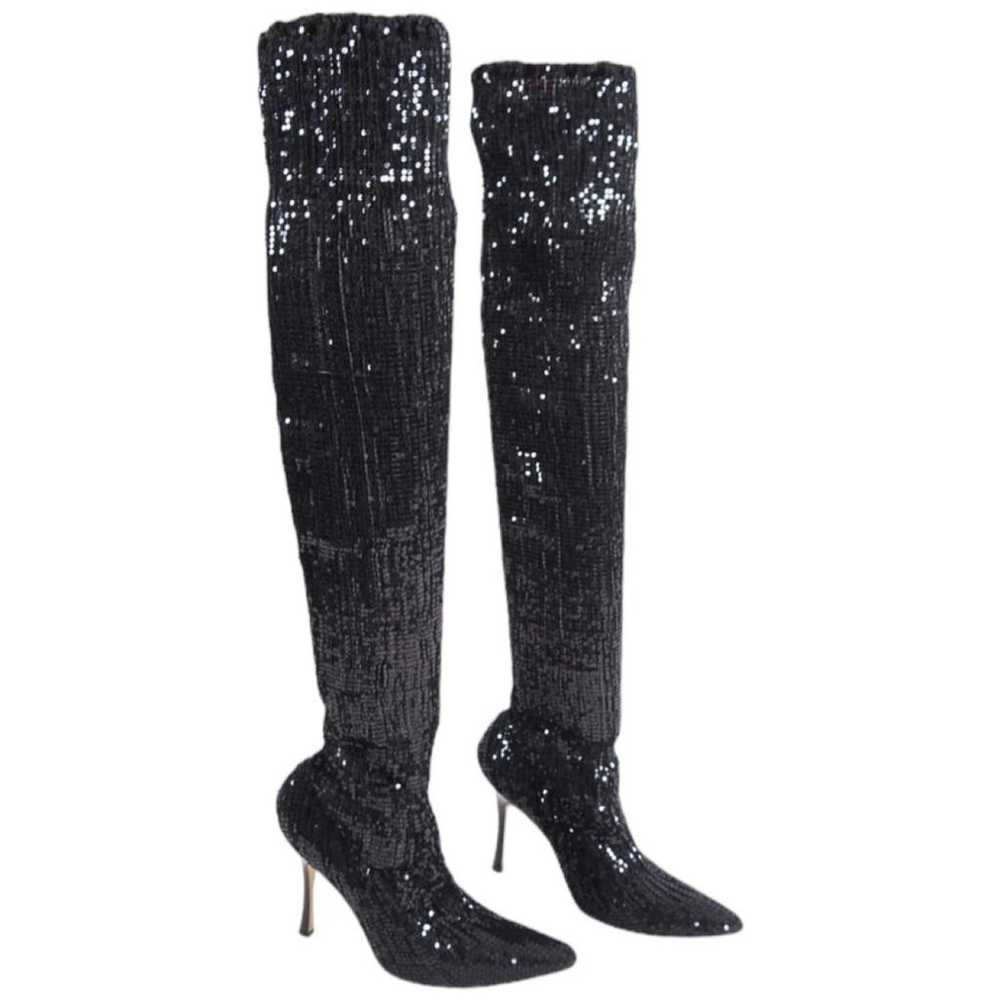 Manolo Blahnik Cloth boots - image 10