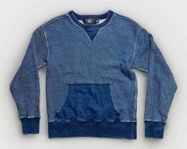 カジュアル使いに★【RRL】Indigo French Terry スエットシャツ カジュアル使いに☆【RRL】Indigo French Terry スエットシャツ