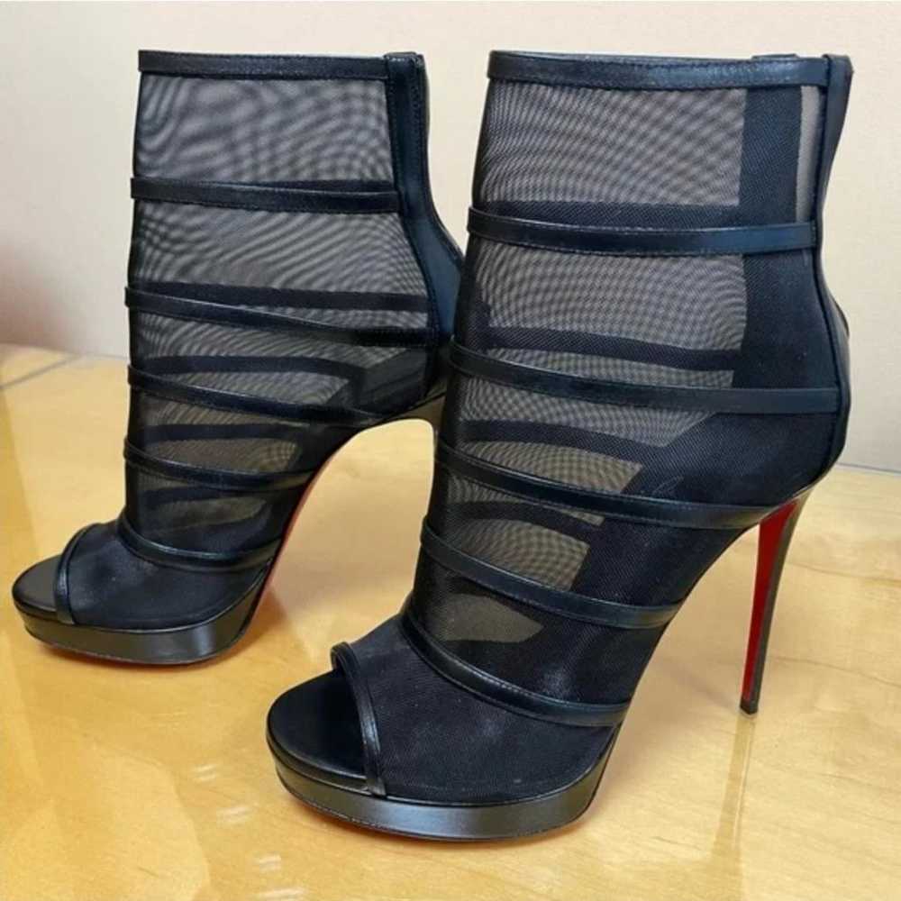 Christian Louboutin Leather open toe boots - image 2