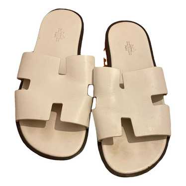 Hermès Izmir leather sandals - image 1