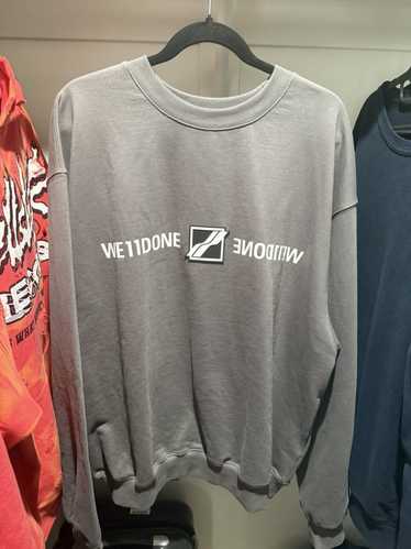 WE11DONE Welldone grey sweatshirt