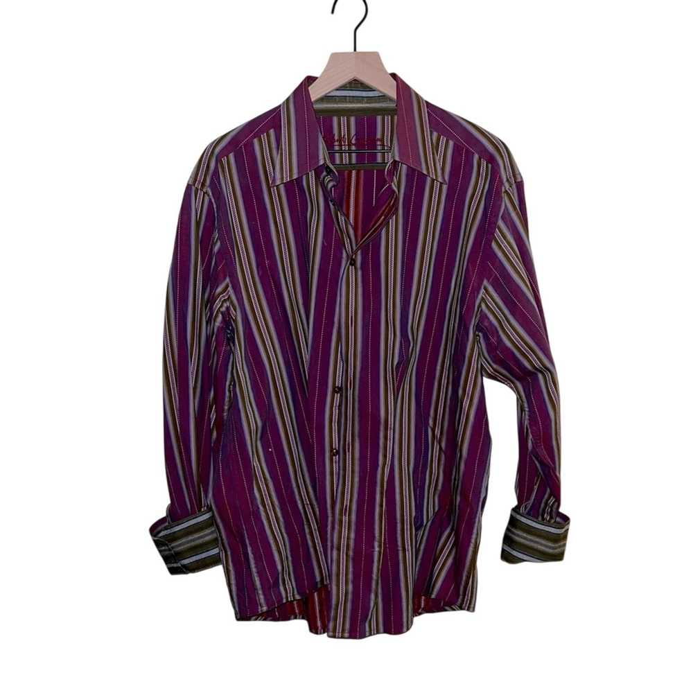 Robert Graham ROBERT GRAHAM flip cuff patterned b… - image 1