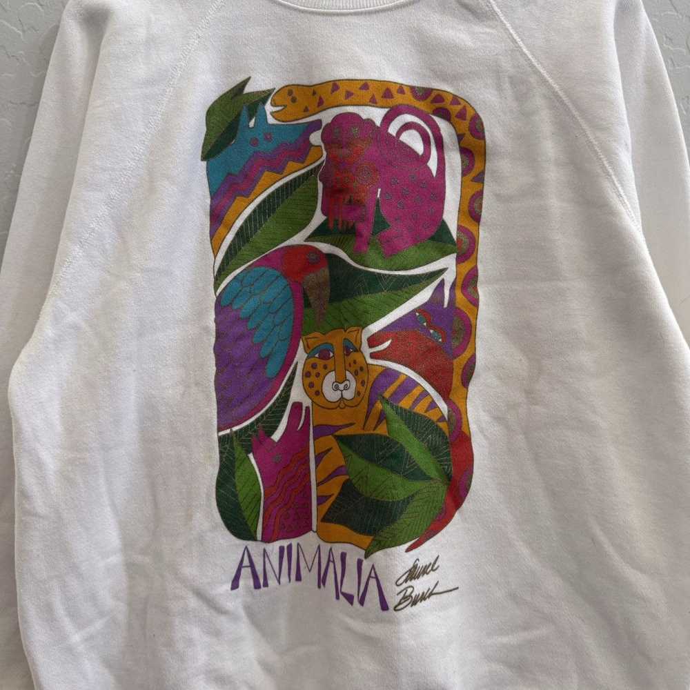 Streetwear × Vintage Vintage Jungle Art Crewneck - image 3