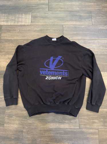 Vetements Vetements Zurich Logo Crewneck Sweatshir