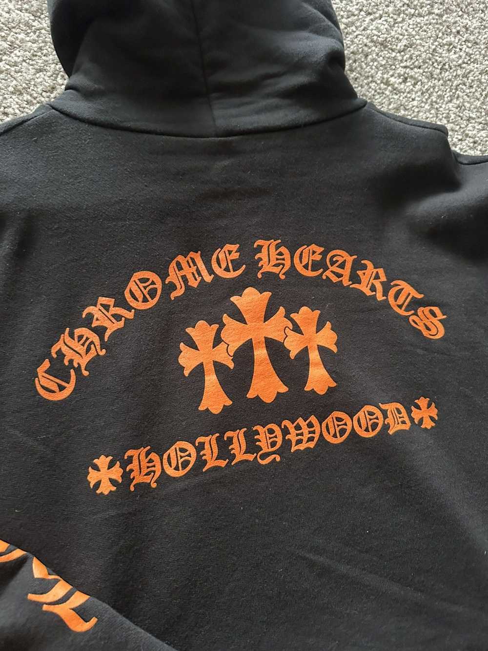 Chrome Hearts Chrome Hearts Hollywood Hoodie (Bla… - image 9