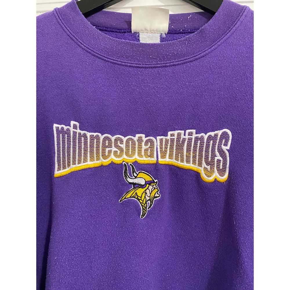 Logo Athletic Vintage Minnesota Vikings Crewneck … - image 2