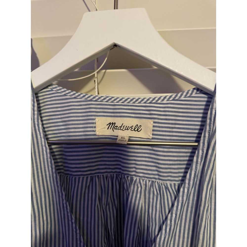 Madewell Madewell Wrap Top in Indigo Stripe Blous… - image 5