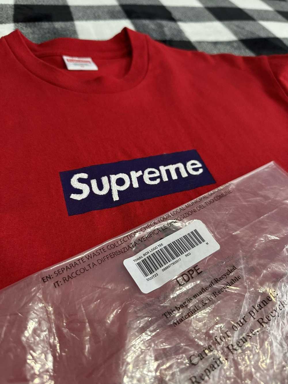 Supreme Supreme Red Tonal Box Logo Tee SS23 Mediu… - image 2