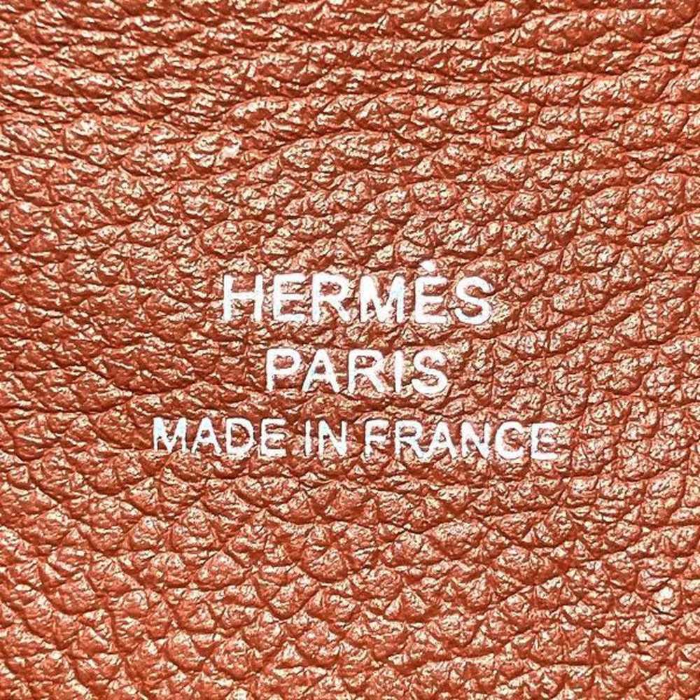 Hermes Hermes Calvi Brown Leather B Stamp Small I… - image 4