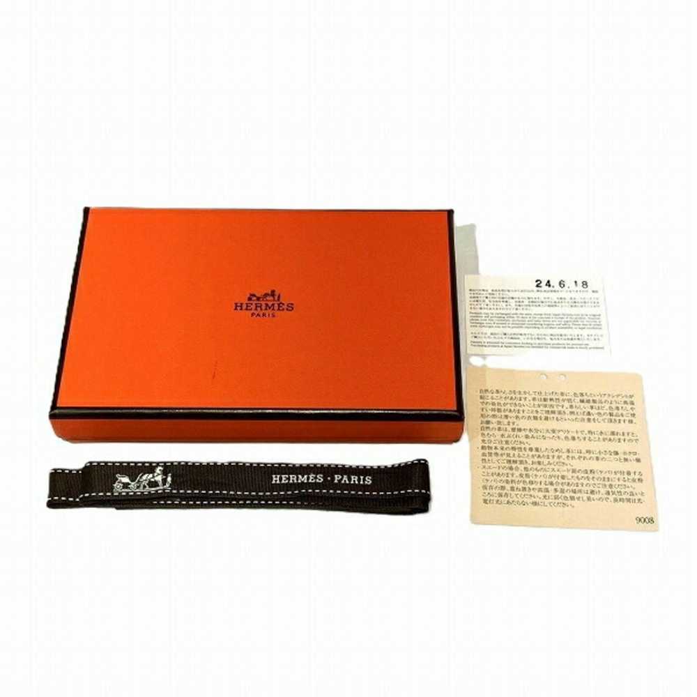 Hermes Hermes Calvi Brown Leather B Stamp Small I… - image 6