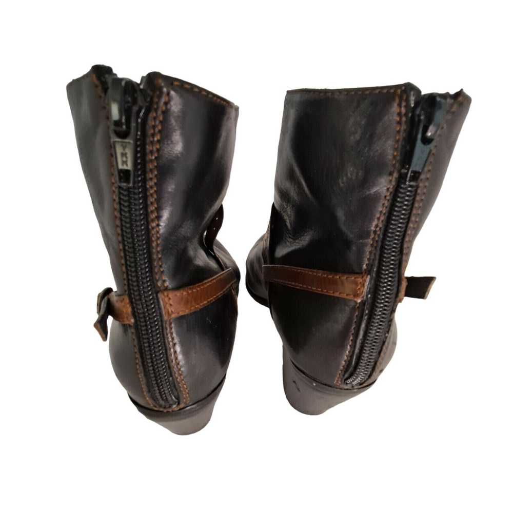 Other Ankle Boots BLK BRN Leather 7 Zip Harness E… - image 11