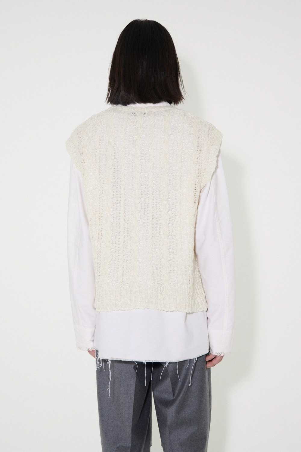 Our Legacy Our Legacy Sheer Cable Knitted Vest - image 3