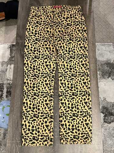 Supreme Supreme Leopard Print Denim Jeans RARE