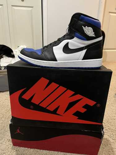 Jordan Brand × Nike blue black and white jordan 1’