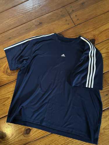 Adidas × Streetwear × Vintage NAVY MICRO LOGO TEE