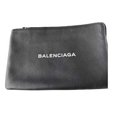 Balenciaga Everyday leather clutch bag