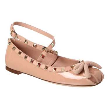 Valentino Garavani Rockstud patent leather flats