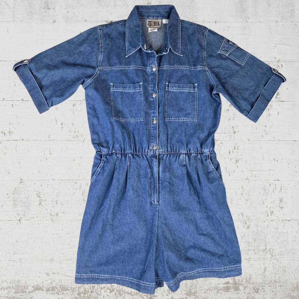 Vintage Vintage Forenza Denim Romper Size Large - image 1