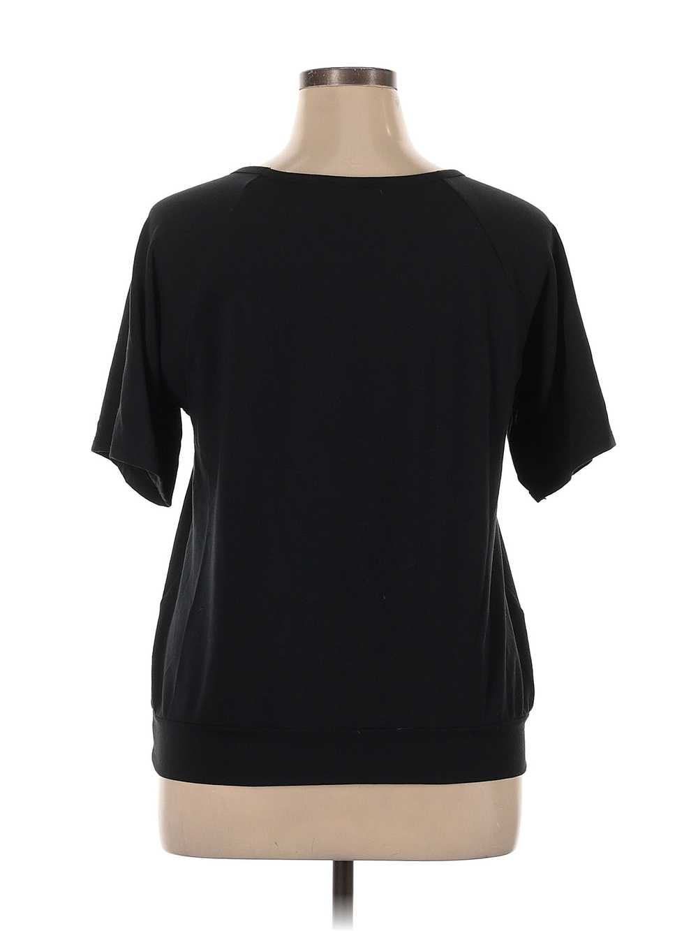 Uniqlo Women Black Short Sleeve T-Shirt XL - image 2