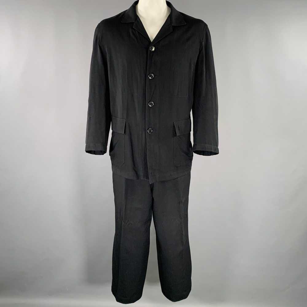 Designer Y's by YOHJI YAMAMOTO Black Rayon Single… - image 2