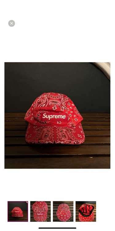 Supreme Supreme Red Bandana Hat - image 1