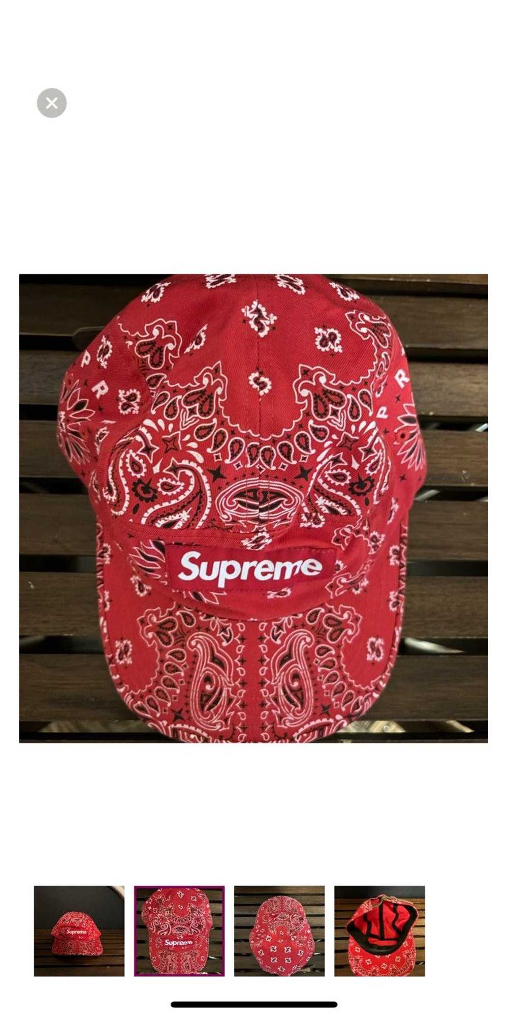 Supreme Supreme Red Bandana Hat - image 2