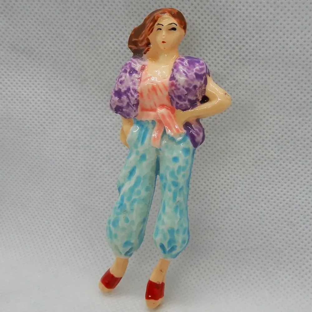 Vintage Lady Fashion Pin - image 3