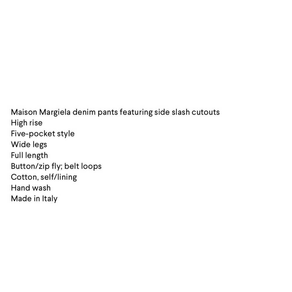 Maison Martin Margiela Large jeans - image 3