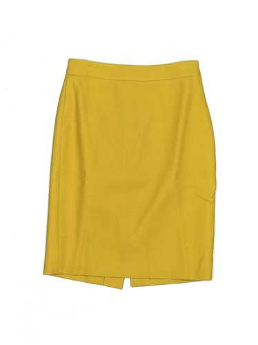 J.Crew Women Yellow Wool Skirt 00 Petites