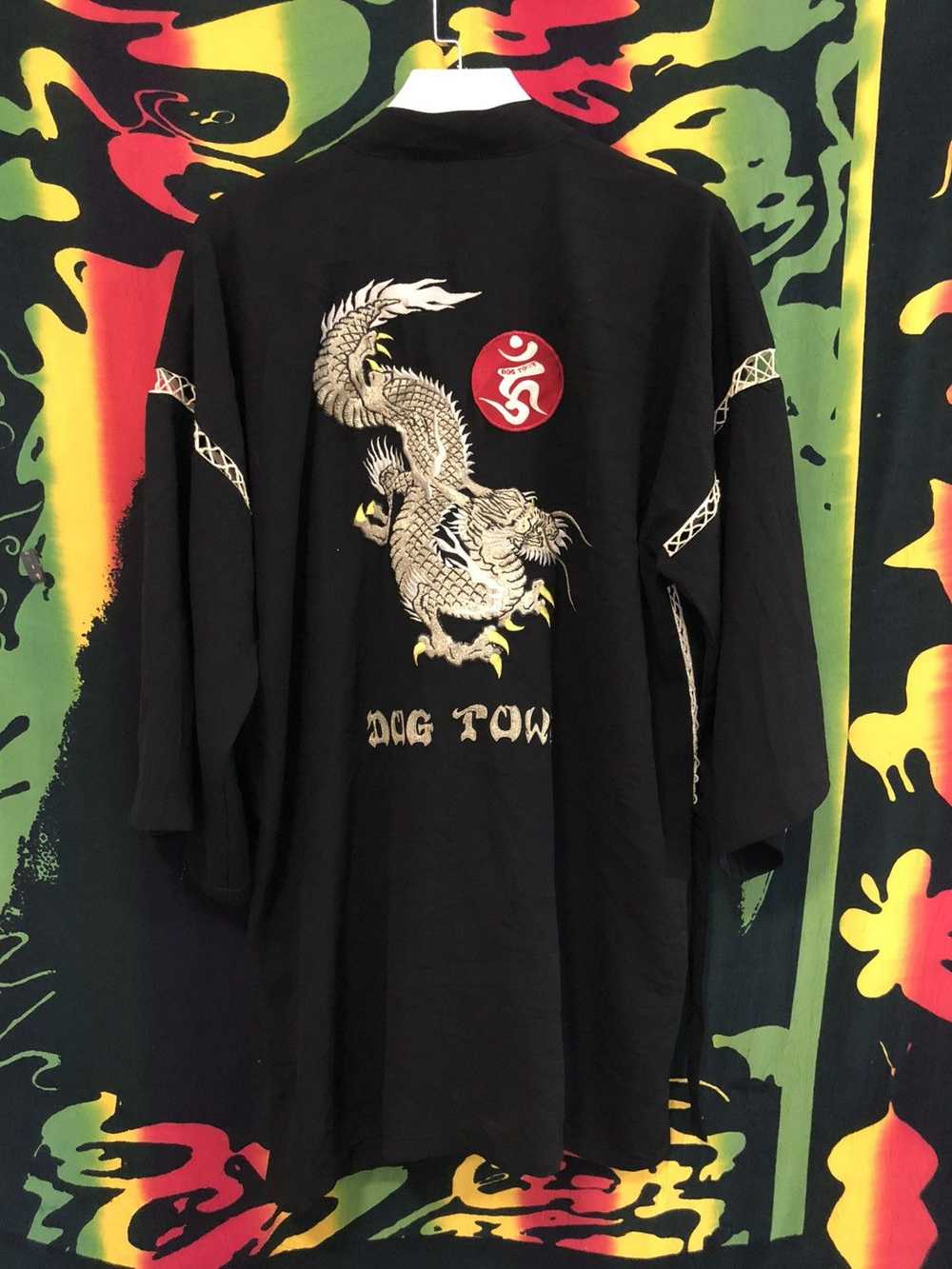 Dogtown Dogtown dragon embroidered kimono - image 1