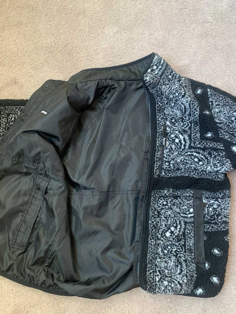 Supreme Supreme Reversible Bandana Fleece Jacket … - image 4