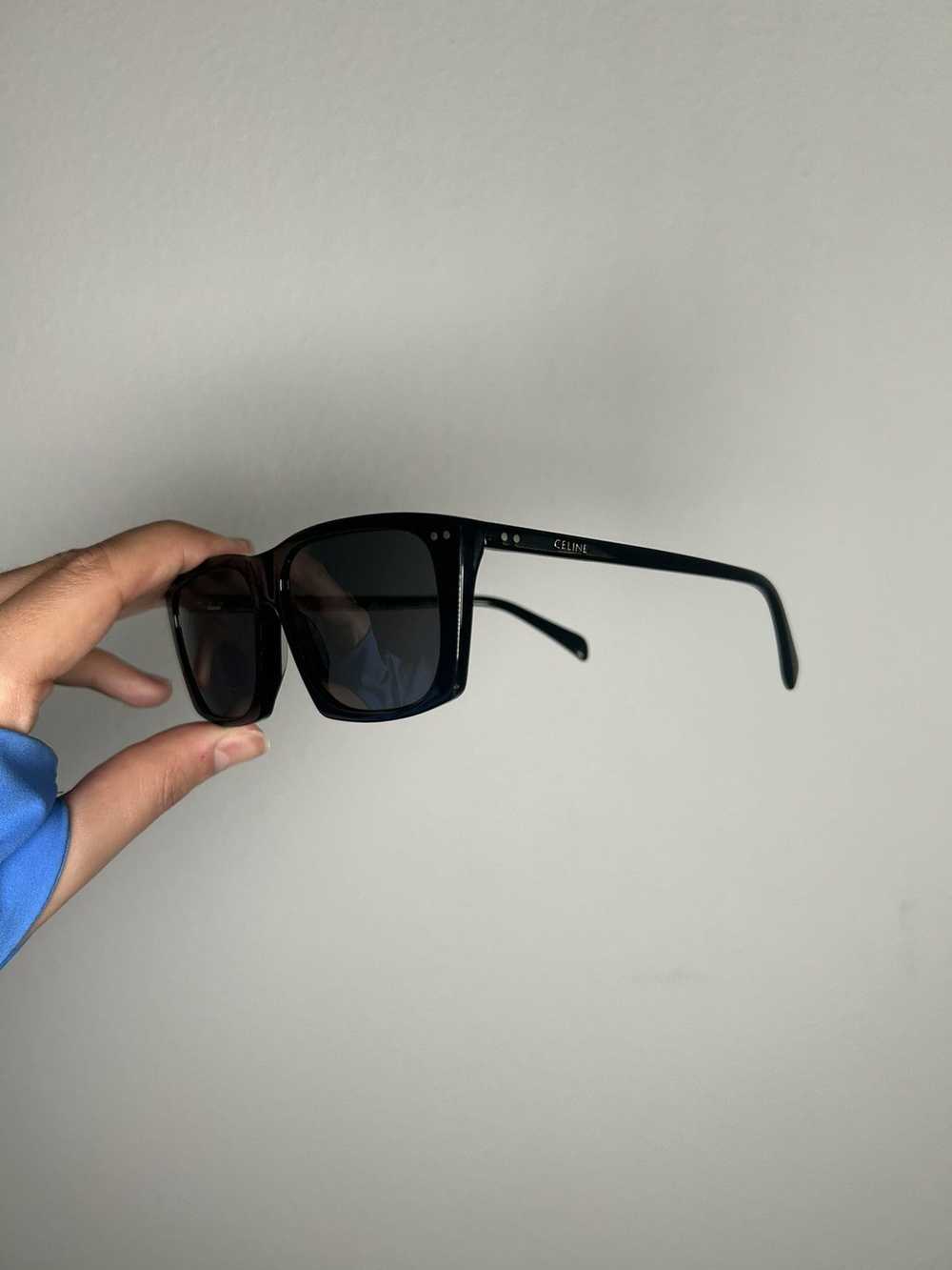 Celine WC! Thin Slim Rectangle Sunglasses - image 3