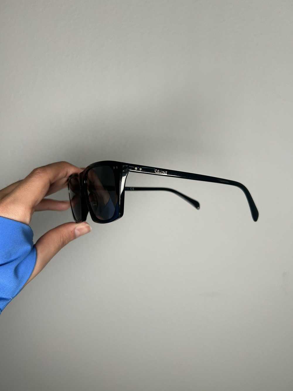 Celine WC! Thin Slim Rectangle Sunglasses - image 4