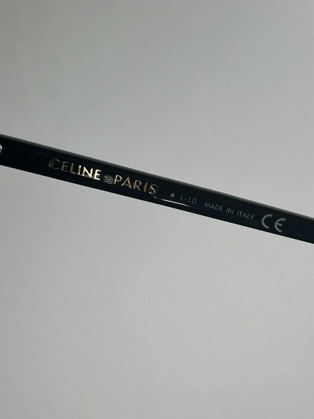 Celine WC! Thin Slim Rectangle Sunglasses - image 7