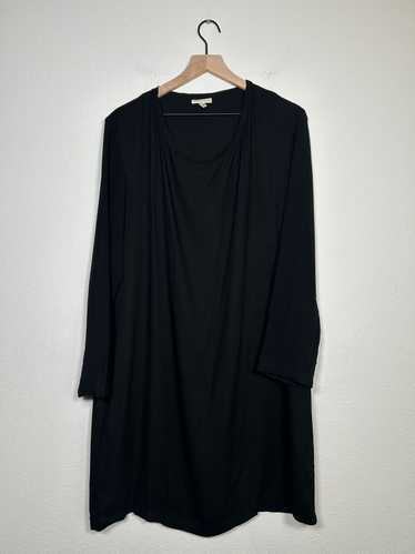 Ann Demeulemeester 00’s Silk Sheer Drape Mini Dres