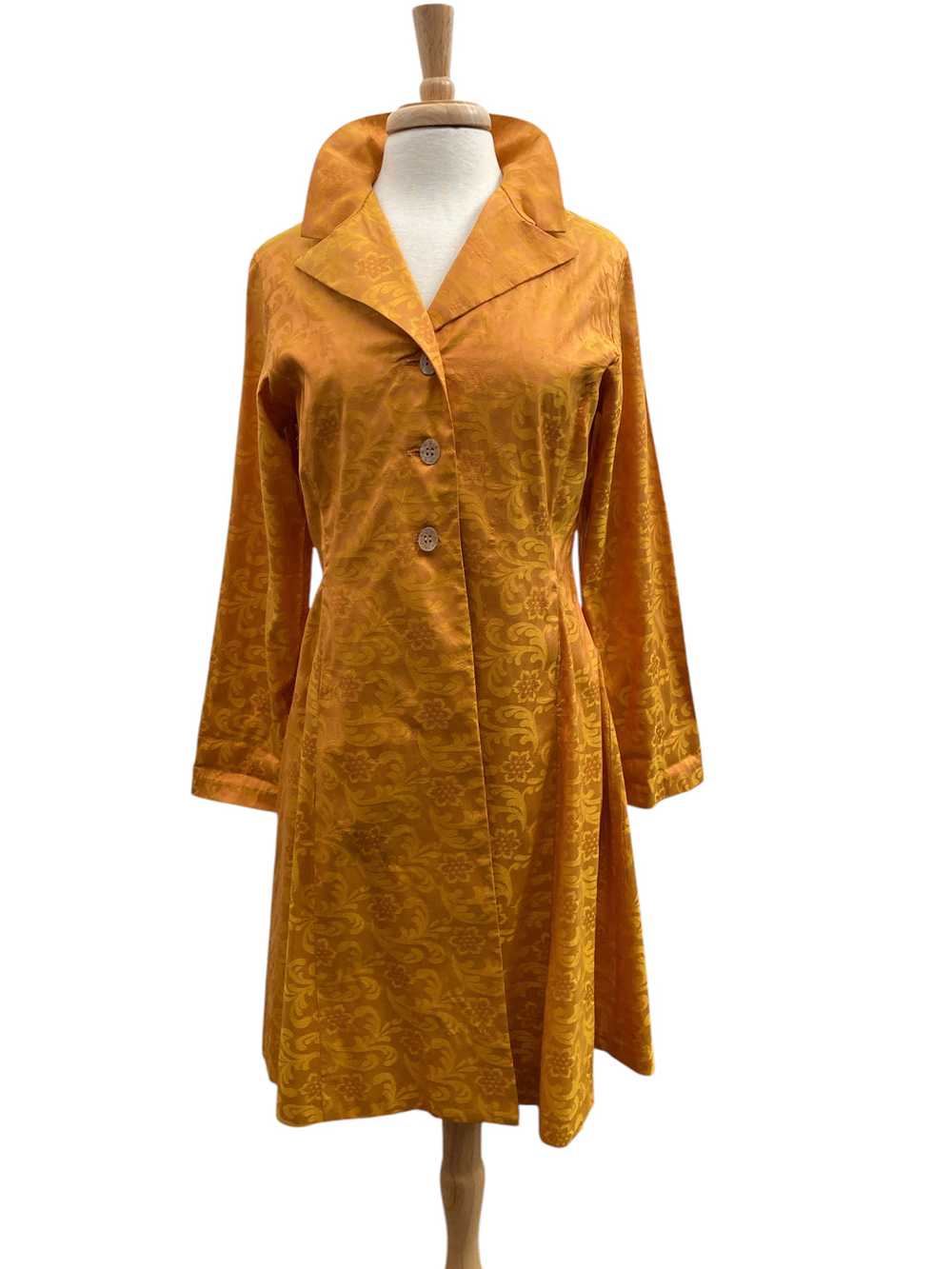 Karol Richardson Mustard Silk Topper, S/M - image 1