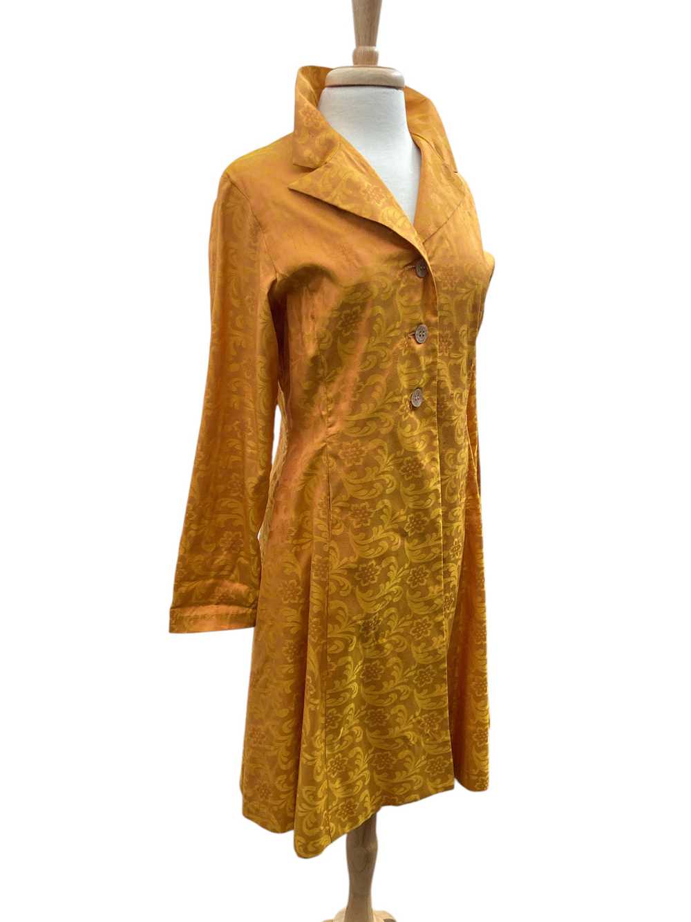 Karol Richardson Mustard Silk Topper, S/M - image 2